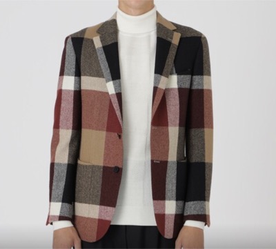 BLACK LABEL CRESTBRIDGE（ブラックレーベルクレストブリッジ）　クレストブリッジチェックウールジャケット