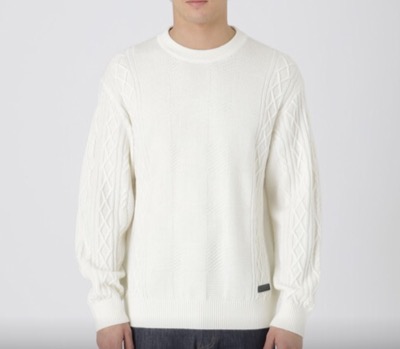 BLACK LABEL CRESTBRIDGE（ブラックレーベルクレストブリッジ）　カシミヤミックスアランニット