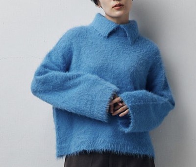 RASW(ラス) フェザーヤーンラペルニット