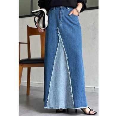 un dix cors(アンディコール) リメイク風デニムスカート