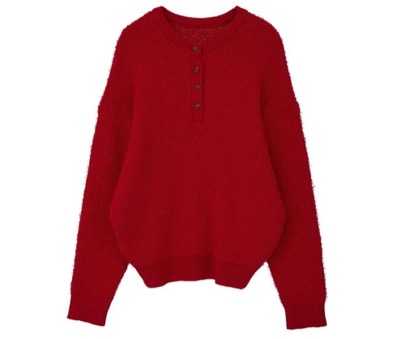 CRAFT STANDARD BOUTIQUE（クラフトスタンダードブティック）　ネップヘンリーネックニットプルオーバー