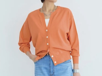 RASW（ラス）　多機能キーネックニットカーディガン