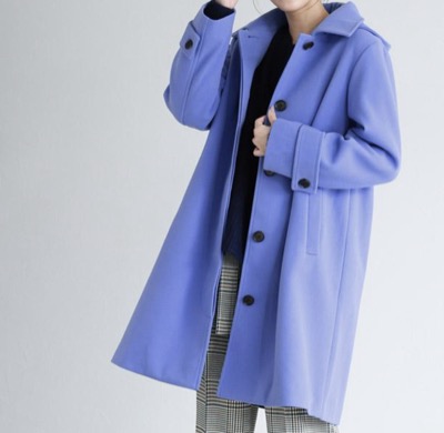 Pierrot（ピエロ）　フード付きステンカラーコート