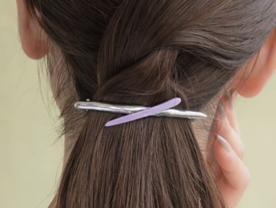 OSEWAYA（お世話や）　ヘアアクセサリーバレッタ クロス ライン