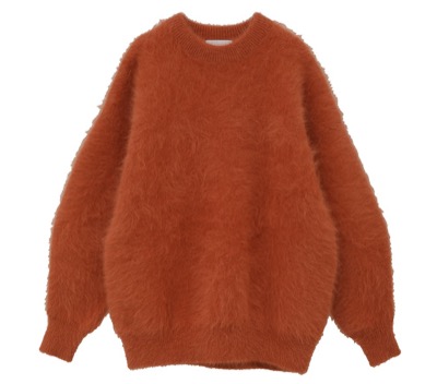 CLANE（クラネ）　BULKY SLEEVE ANGORA KNIT TOPS