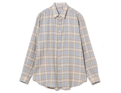 AURALEE(オーラリー) AIRY WOOL CHECK SHIRT