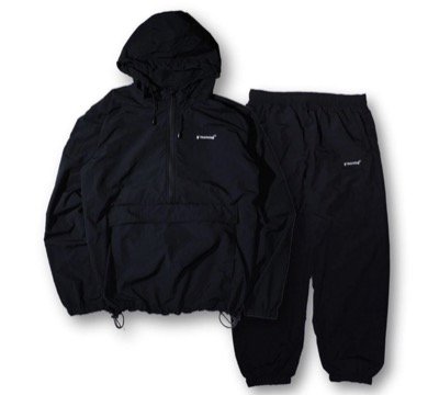 g'morning　nylon logo anorak setup シャカシャカ