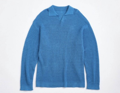 Blanc YM（ブラン ワイエム）　スキッパーニットシャツ