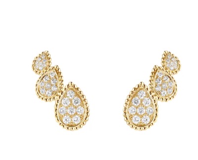 BOUCHERON（ブシュロン）　セルパンボエム 3モチーフ スタッズイヤリング