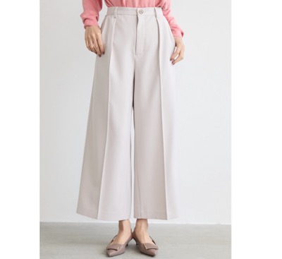 LOUNIE(ルーニィ) ラメ混ツイルワイドパンツ