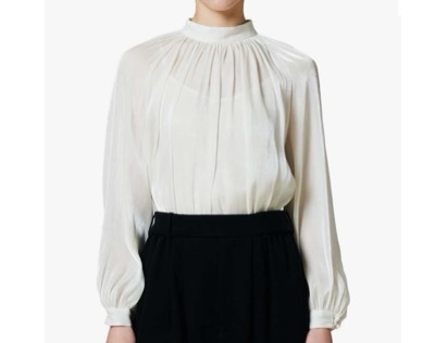 DOUBLE STANDARD CLOTHING(ダブルスタンダードクロージング) シアーシャーリングブラウス