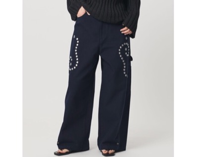 BEAUTY&YOUTH UNITED ARROWS（ビューティー＆ユース ユナイテッドアローズ）　コットン メタルモチーフ ペインターパンツ