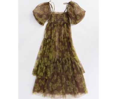 MAISON SPECIAL（メゾンスペシャル）　2WAYチュールボリュームフラワープリントキャミワンピース