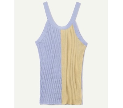 leinwande（ラインヴァンド）　Mixture Rib Knitted Tank
