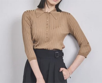 UNITED ARROWS（ユナイテッドアローズ）　ワイドリブ プルオーバー ニット