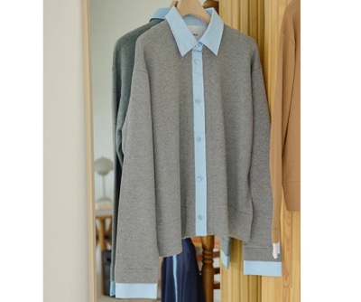 ADAWAS（アダワス）　LAYERED-DETAIL SHIRT
