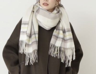 N. Natural Beauty Basic（エヌ ナチュラルビューティーベーシック）　ウールチェックストール