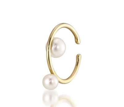 STAR JEWELRY（スタージュエリー）　K10 イヤーカフ PEARL EAR CUFF