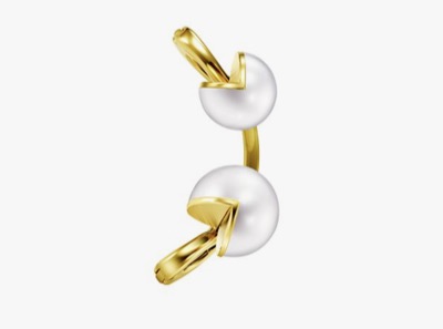 TASAKI（タサキ）　ウェッジ イヤリング