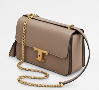 TOD'S（トッズ）　T タイムレス レザー フラップ バッグ ミニ