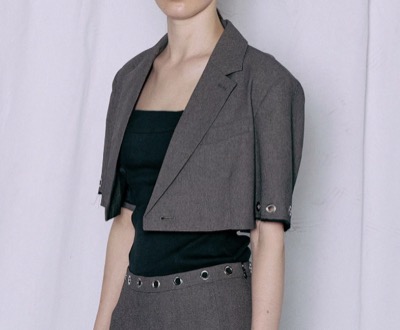 MAISON SPECIAL（メゾンスペシャル）　Eyelet Short Jacket