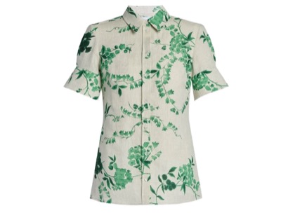 ERDEM(アーデム) short-sleeve floral-print shirt