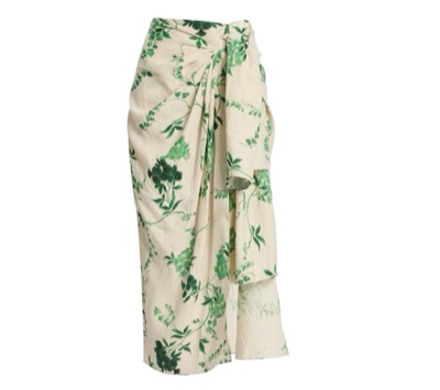 ERDEM(アーデム) knot-detail midi skirt
