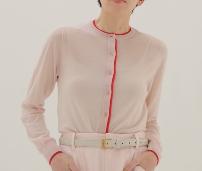 DRESSLAVE(ドレスレイブ) color trimming 18G cardigan