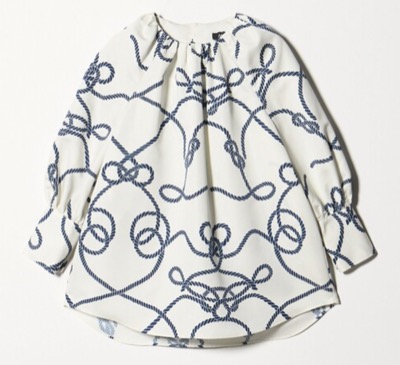 M.Fil（エムフィル）　ロープ ギャザーブラウス