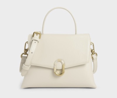 CHARLES ＆ KEITH（チャールズ & キース）　ストーンエンベリッシュド ハンドルバッグ