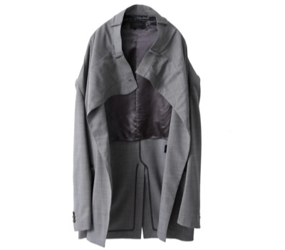 KEISUKE YOSHIDA(ケイスケヨシダ) UNBUTTONED TROUSER JACKET