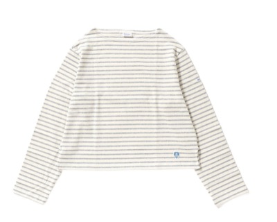 ORCIVAL(オーシバル) BOAT NECK L/S CROPPED P.O.
