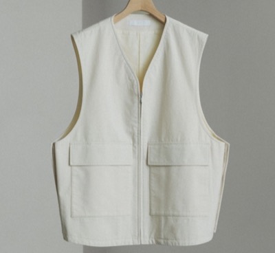 WYM LIDNM(ウィム バイ リドム) MILITARY ZIP SIDE SLIT VEST