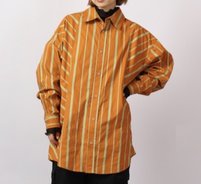 ATELANE(アテレーン) ビッグシルエットチェックシャツ 長袖