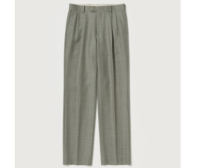 AURALEE（オーラリー）　BLUEFACED WOOL TWOーTUCK SLACKS A26SP02BA