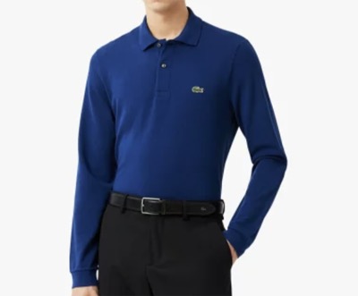 LACOSTE（ラコステ）　シンプル トップス ロゴ オリジナルフィット 長袖 ポロシャツ
