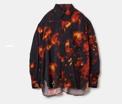 08sircus（ゼロハチサーカス）　Bokashi print over shirt