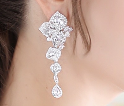 Stella Bridal（ステラブライダル）　キュービックジルコニア ブライダルピアス&イヤリング