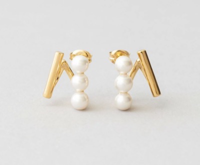Jouete(ジュエッテ) ダブルピアス パール