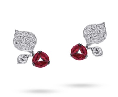 STENZHORN(ステンツホーン) À FLEUR DE PARIS ルビー・ピアス