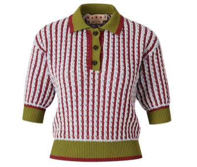 MARNI（マルニ）　cropped polo shirt