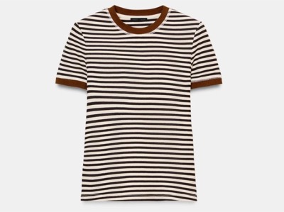 ZARA（ザラ）　ショートスリーブストライプTシャツ