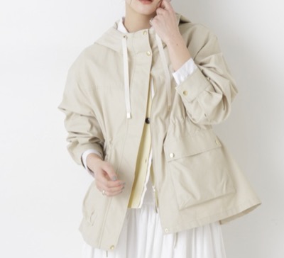 NANO universe（ナノユニバース）　撥水フードブルゾン