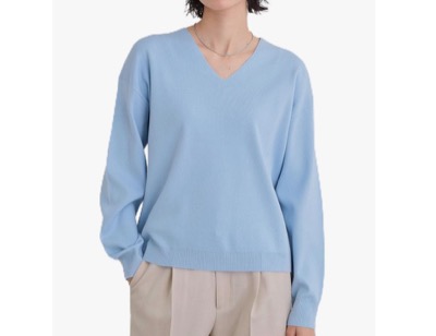 THE SHOP TK（ザ ショップ ティーケー）　KINOKO総針Vネックニット