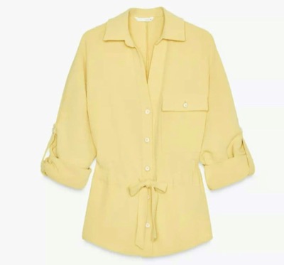 ZARA(ザラ) イエローリボン付きシャツ