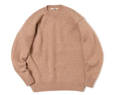 AURALEE（オーラリー）　CAMEL WOOL MIX KNIT P/O