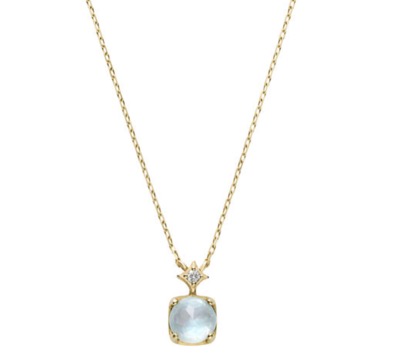Vendome Aoyama　シェル ブルートパーズ ネックレス