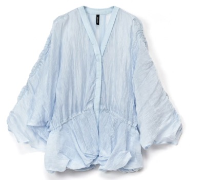 AULA AILA(アウラアイラ) シアードローストリングブラウス