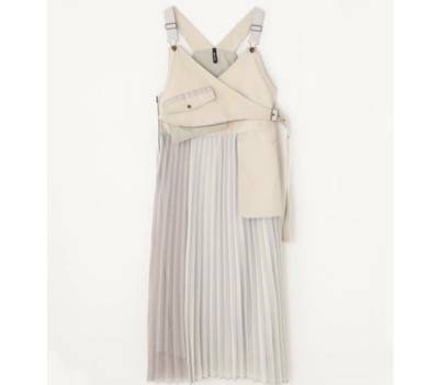 AULA AILA（アウラアイラ）　DENIM COMBINATION JUMPER SKIRT