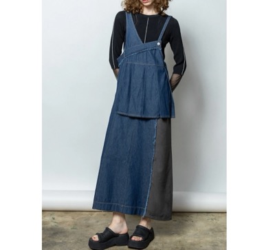 AULA AILA（アウラアイラ）　MINI LAYERED JUMPER SKIRT